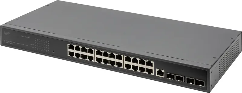 DN-80223 DN-80223 Ethernet Switch 24 poorten 10 / 100 / 1000 MBit/s från Digitus i Svart – produktbild