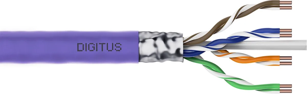 Electronic CAT 6 F-UTP 100m 100m Cat6 F/UTP (FTP) Multi kleuren de Digitus en Multicolore – photo produit