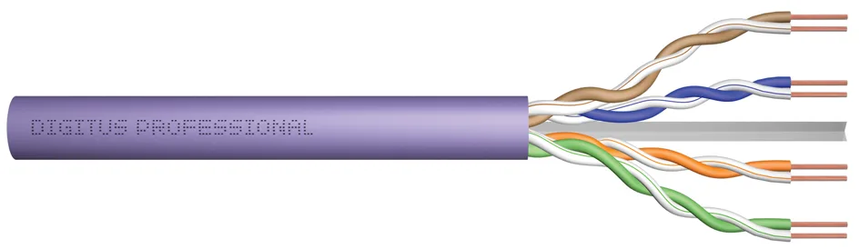 Installationskabel, Kat. 6, U/UTP, 500 m, violett de Digitus – photo produit