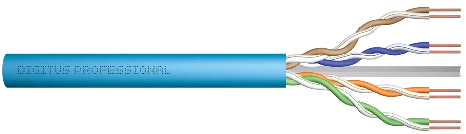 Installationskabel Kat. 6a, U/UTP, 500 m, blau de Digitus – photo produit