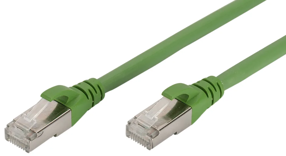 Patchkabel PUR, Kat. 6A, S/FTP, 20,0 m, grün von Digitus – Produktfoto
