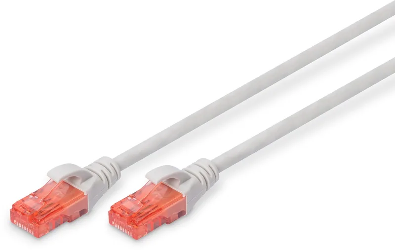 Patchkabel - U/UTP CAT 6 - 0,5m - PVC by Digitus in Grey – product photo