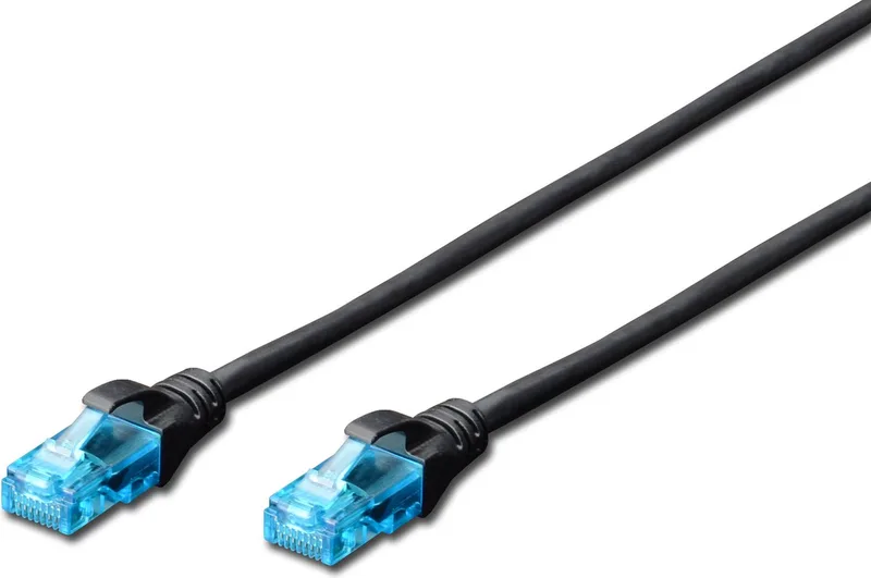 Patchkabel - U/UTP kat. 5e - 2m by Digitus in Black – product photo