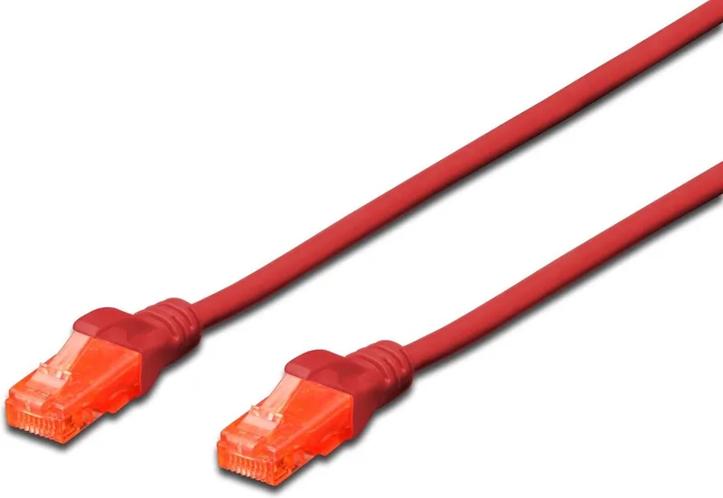 Stevige UTP-netwerkkabel categorie 6 Digitus DK-1617-0025/R 25 cm by Digitus in Red – product photo