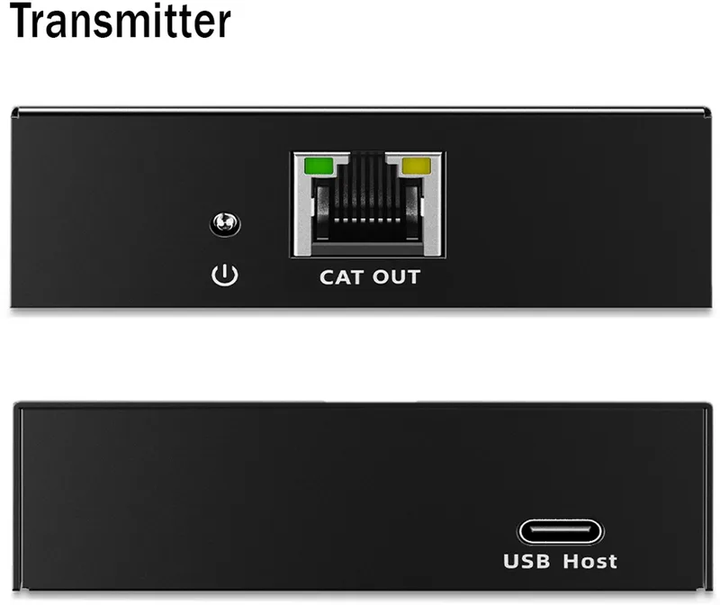USB 3.2 Gen1 Extender, 5 Gbps, 4 poorten, zwart by Digitus in Black – product photo