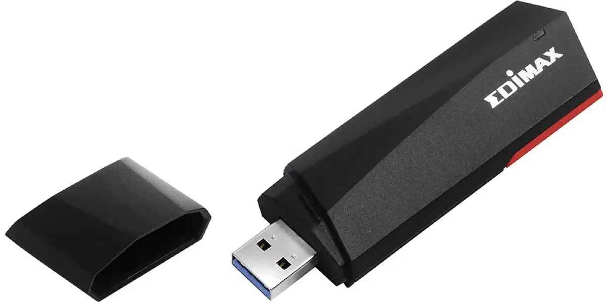 AX1800 WiFi-stick USB-A 3.2 Gen 1 1201 MBit/s van Edimax – productfoto