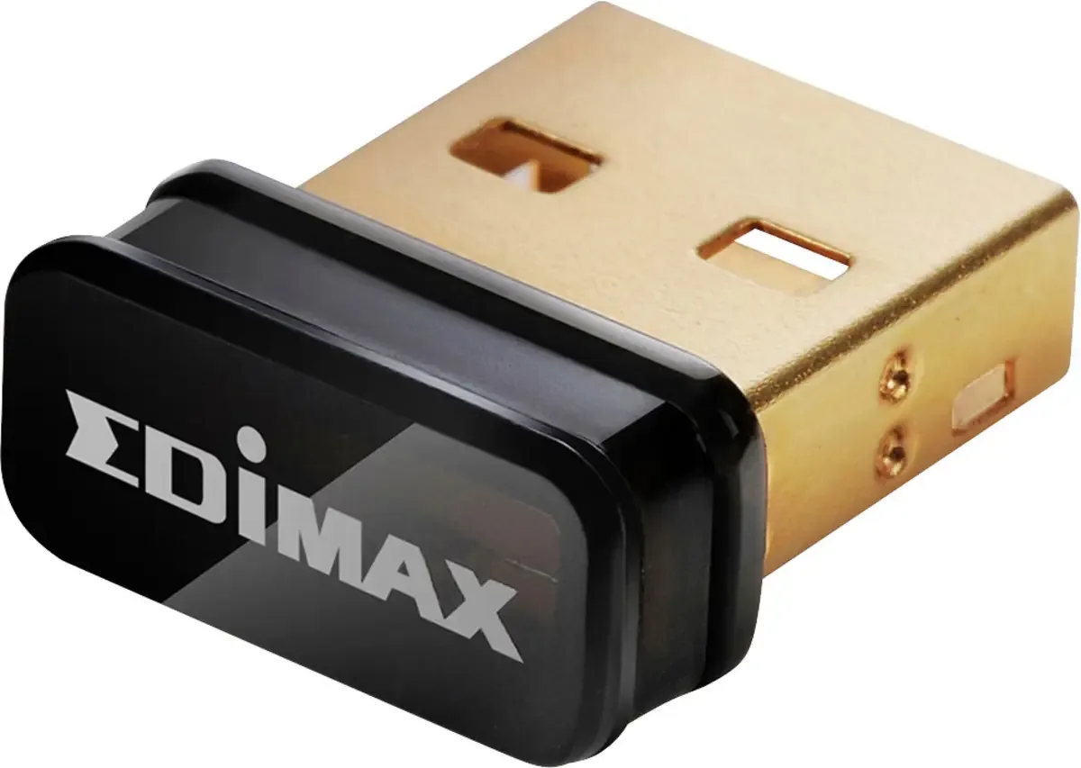 N150 WiFi-adapter USB-A 2.0 150 MBit/s van Edimax – productfoto