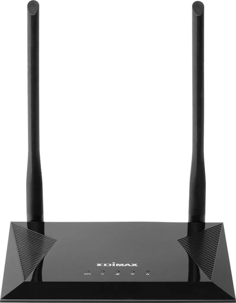 N300 - Router - 300 Mbps - WiFi 4 van Edimax in Zwart – productfoto