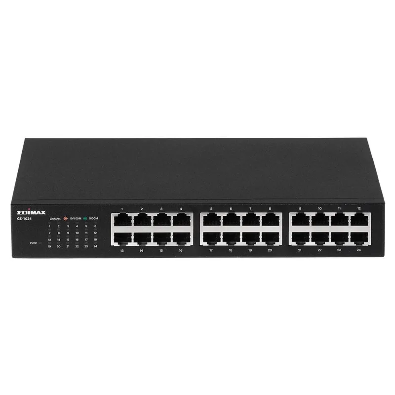 Switch GS-1024 Gigabit Ethernet 24 Ports Rackmount de Edimax – photo produit