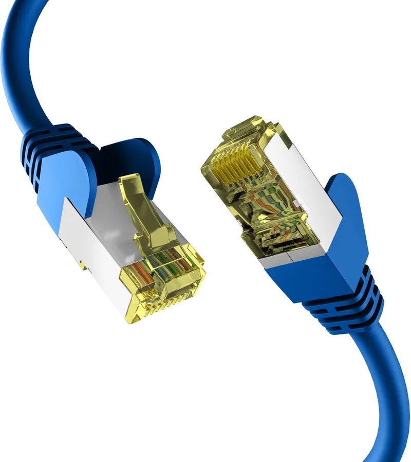 CAT6a 25m patchkabel S/FTP PIMF från EFB Elektronik i Blå – produktbild