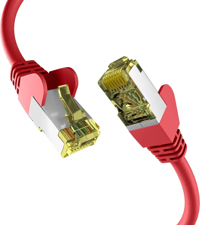 CAT6a 30m patchkabel S/FTP PIMF från EFB Elektronik i Röd – produktbild
