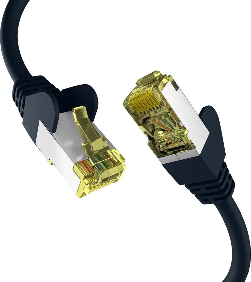 CAT6a BLACK 10m patchkabel S/FTP PIMF från EFB Elektronik i Svart – produktbild