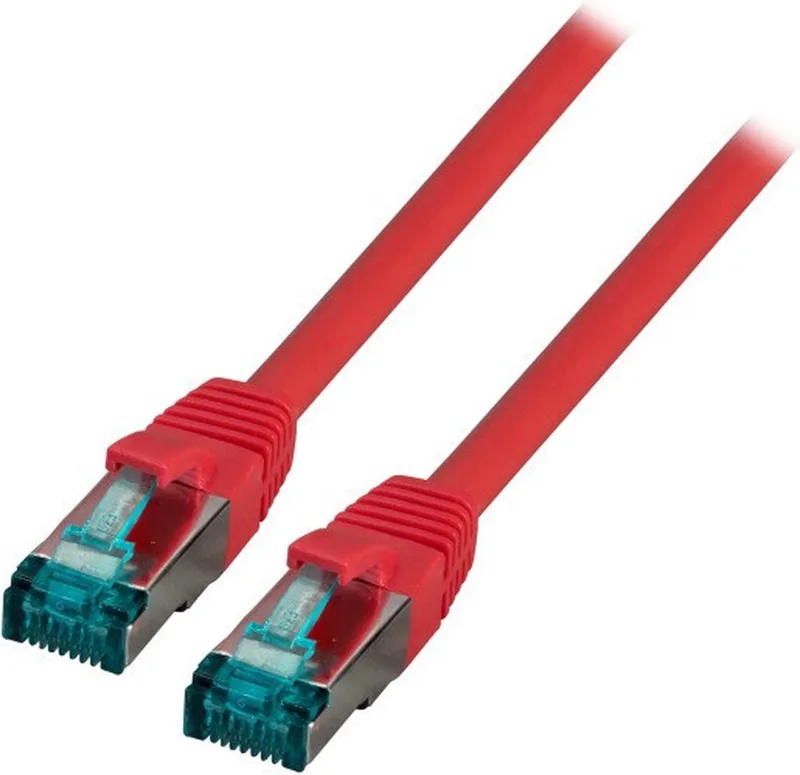 CAT6a sFTP kabel 0.25 meter från EFB Elektronik i Röd – produktbild