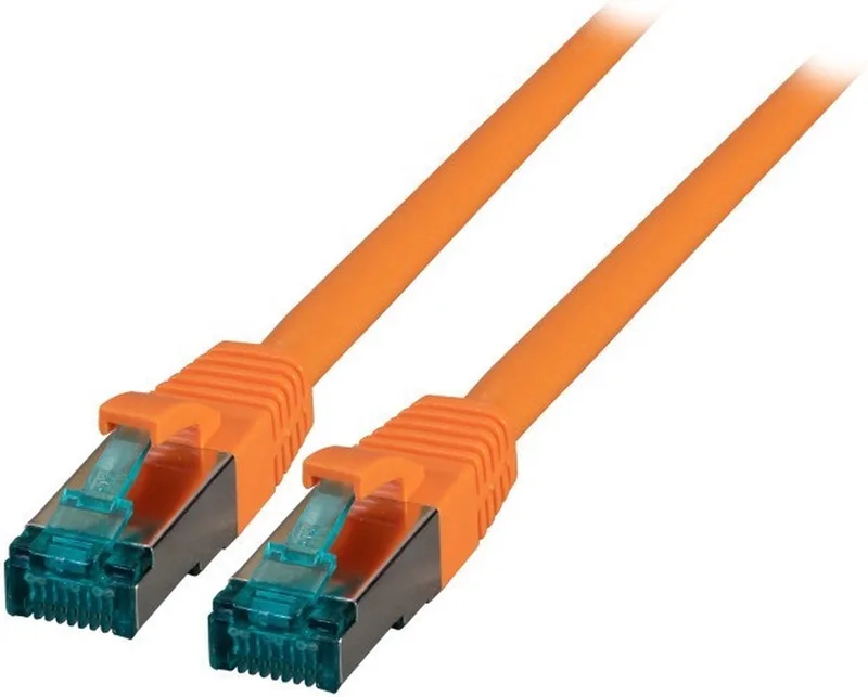 CAT6a sFTP kabel 0.5 meter från EFB Elektronik i Orange – produktbild