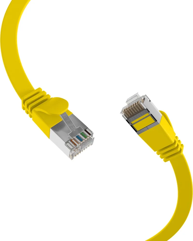 K5545GE.0,15 netwerkkabel 0,15 m Cat6a U/FTP (STP) från EFB Elektronik i Gul – produktbild