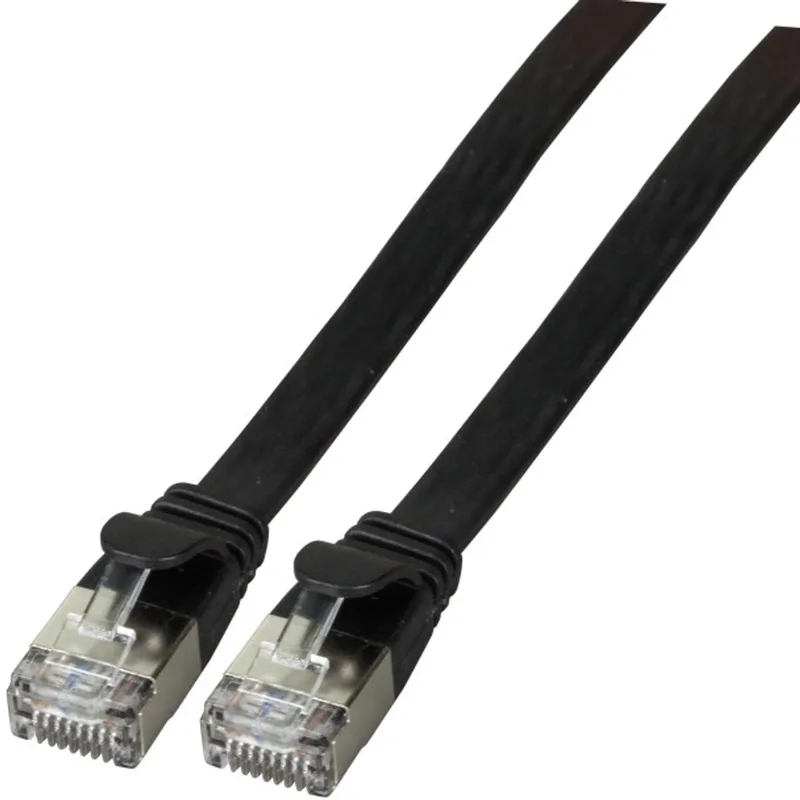 K5545SW.0,15 netwerkkabel 0,15 m Cat6a U/FTP (STP) från EFB Elektronik i Svart – produktbild
