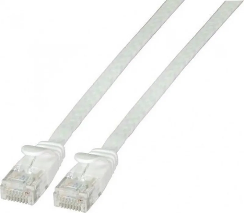 K8107WS.5 RJ45 Netwerkkabel, patchkabel CAT 6A U/UTP 5.00 m Zeer flexibel, Vlambestendig, Halogeenvrij, Snagless, Vergulde steekcontacten 1 by EFB Elektronik in White – product photo