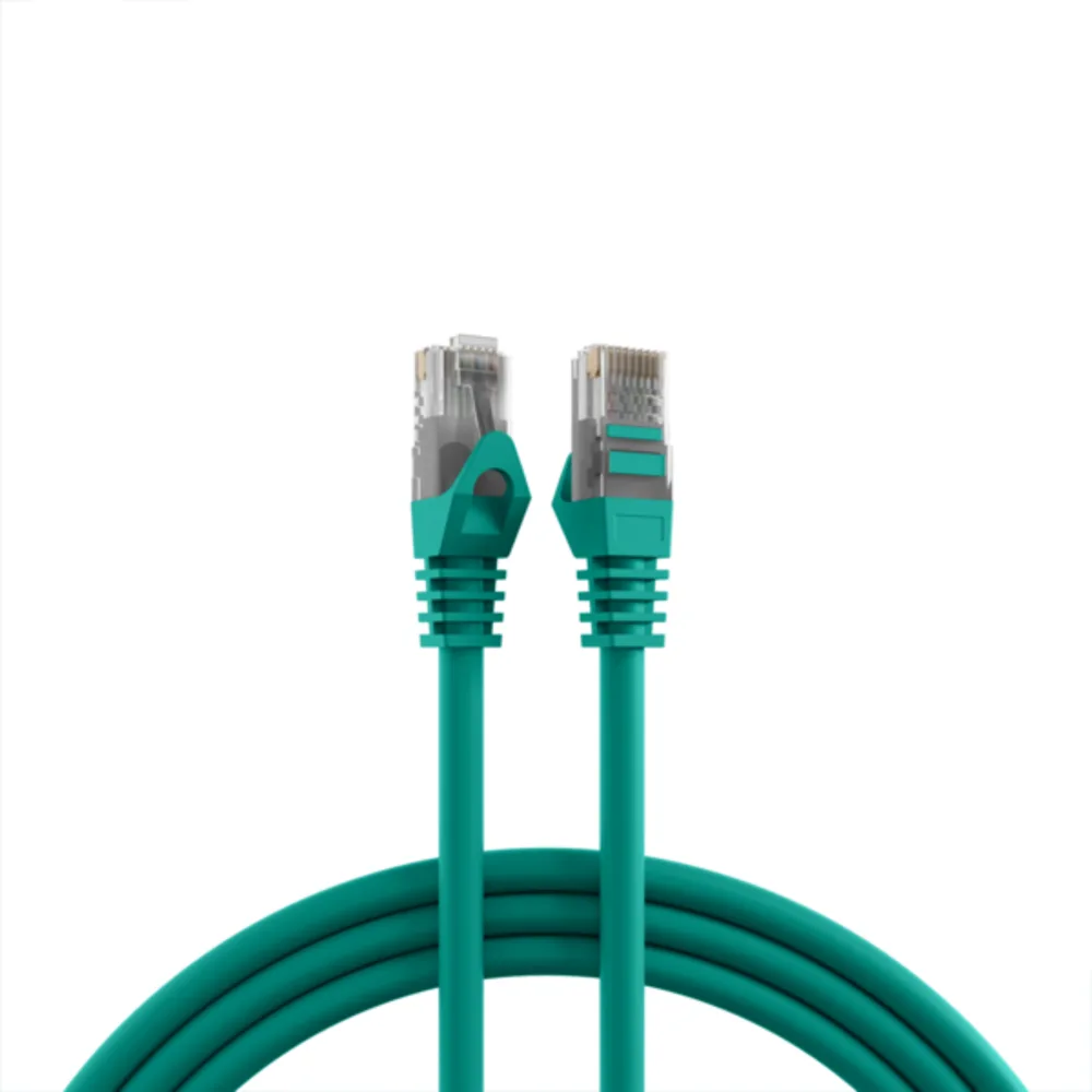 Kupferverkabelung RJ45 Patchkabel Cat.5e U/UTP LSZH, CCA AWG24/7 grün 20m - 1 VPE = 5 Stï¿½ck fra EFB Elektronik – produktbillede