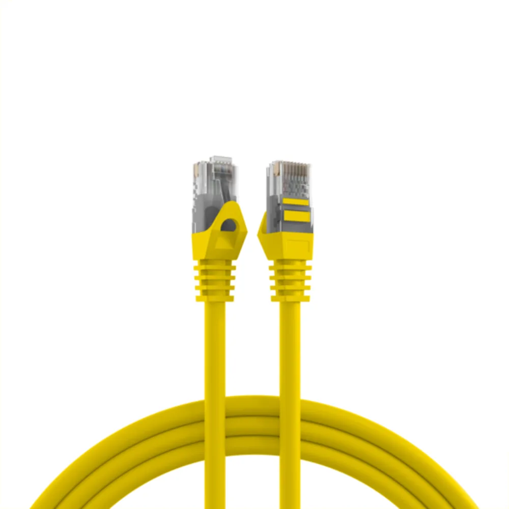 Kupferverkabelung RJ45 Patchkabel Cat.5e U/UTP LSZH, CCA AWG24/7 gelb 1m - 1 VPE = 10 Stï¿½ck fra EFB Elektronik – produktbillede