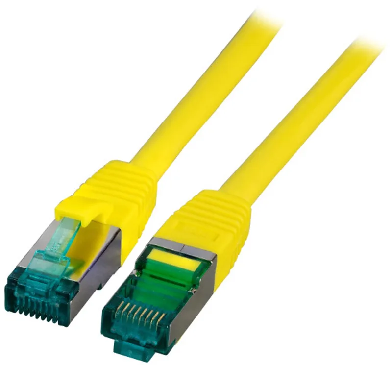 MK6001.10Y netwerkkabel 10 m Cat6a S/FTP (S-STP) van EFB Elektronik in Geel – productfoto