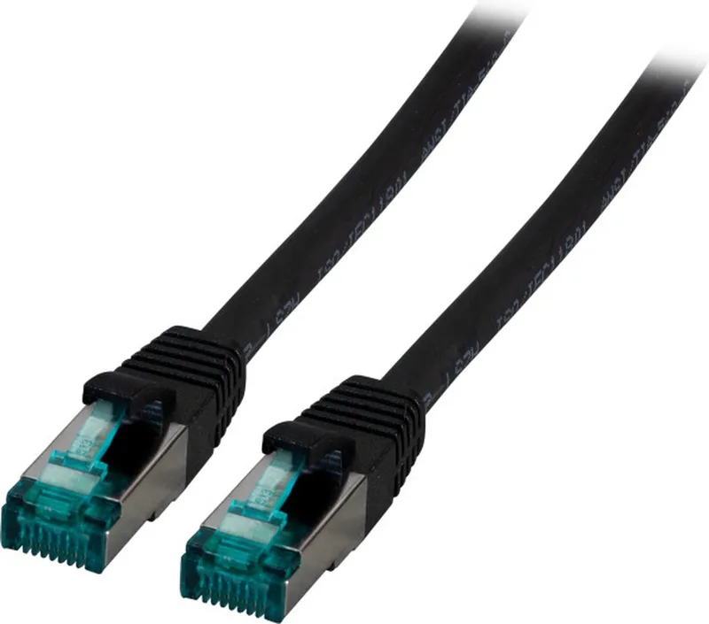 MK6001.15B netwerkkabel 15 m Cat6a S/FTP (S-STP) van EFB Elektronik in Zwart – productfoto
