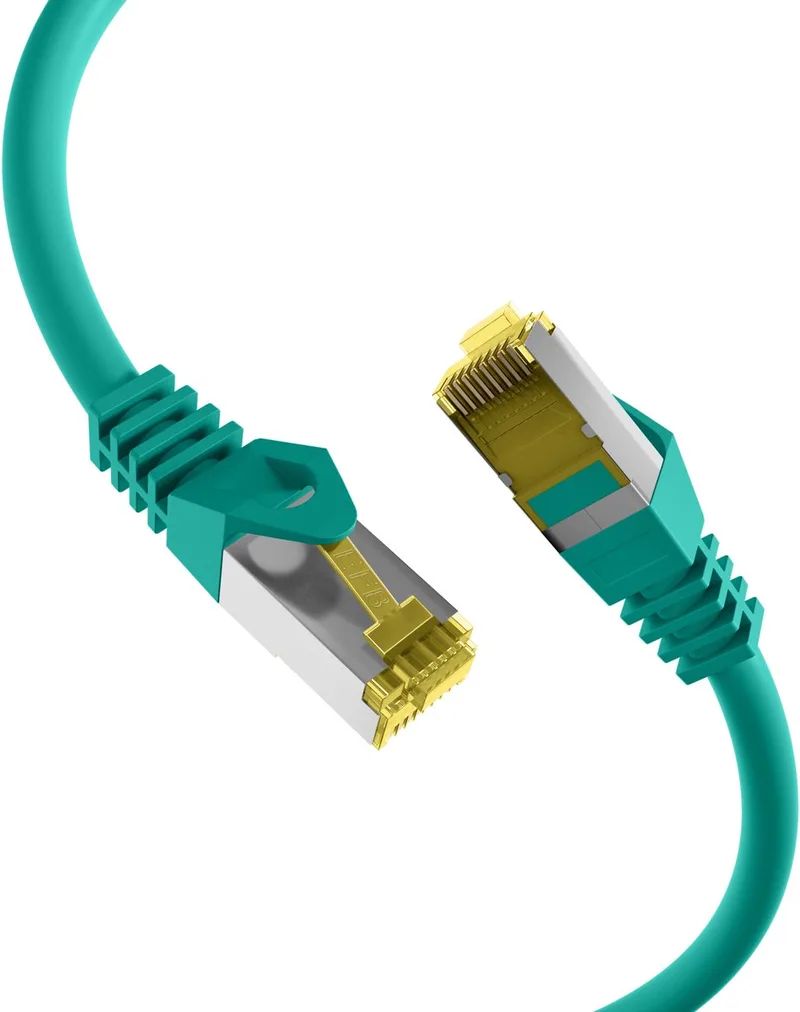 MK7001.0,15GR netwerkkabel 0,15 m Cat6a S/FTP (S-STP) Rond van EFB Elektronik in Groen – productfoto