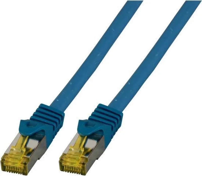 MK7001.0,5BL netwerkkabel 0,5 m Cat6a S/FTP (S-STP) van EFB Elektronik in Blauw – productfoto