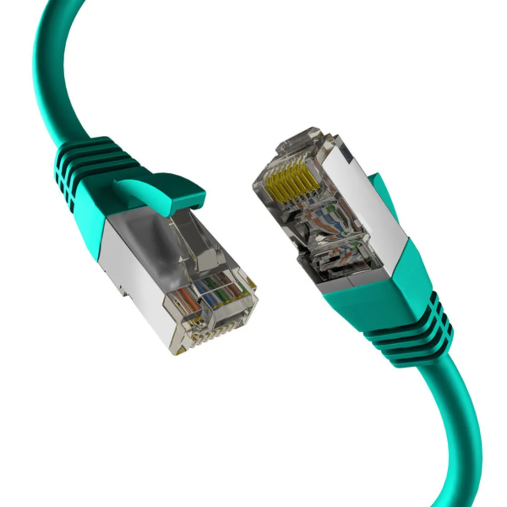 Patchkabel CAT8.1 GRÜN 3m RJ45 PATCHKABEL S/FTP PIMF, LSZH 2000MHZ 40GB NETZWERKKABEL - 1 VPE = 10 Stï¿½ck fra EFB Elektronik – produktbillede