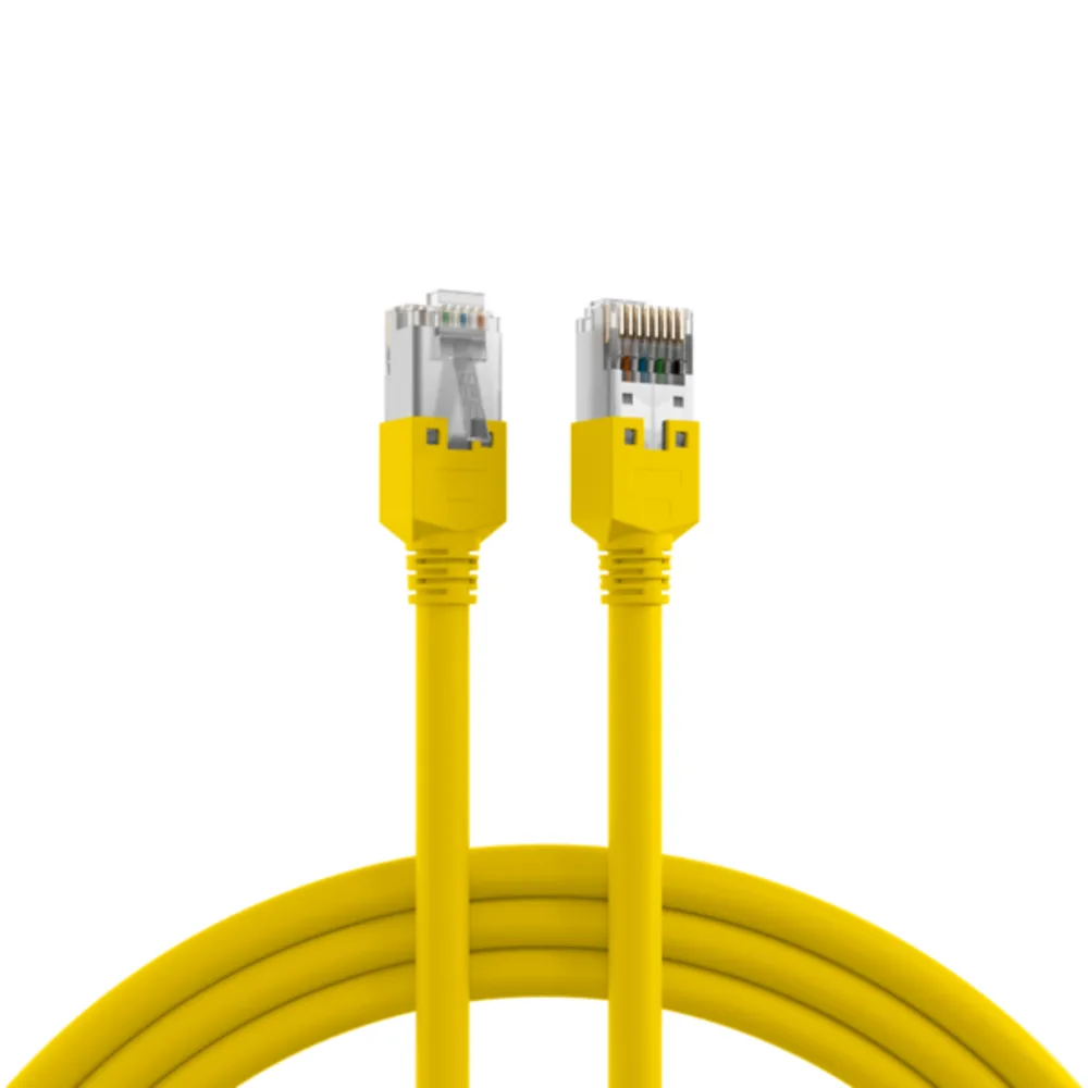 Patchkabel RJ45 Patchkabel Cat.5e F/UTP LSZH, Draka UC300 TM11 1,5m - 1 VPE = 5 Stï¿½ck fra EFB Elektronik i Gul – produktbillede