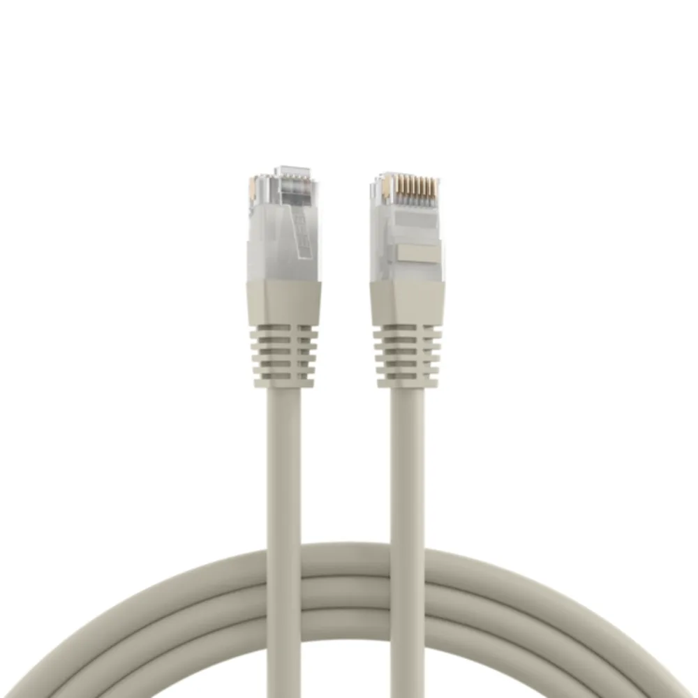 Patchkabel RJ45 Patchkabel Cat.5e U/UTP PVC, CCA 1m - 1 VPE = 10 Stï¿½ck fra EFB Elektronik i Grå – produktbillede