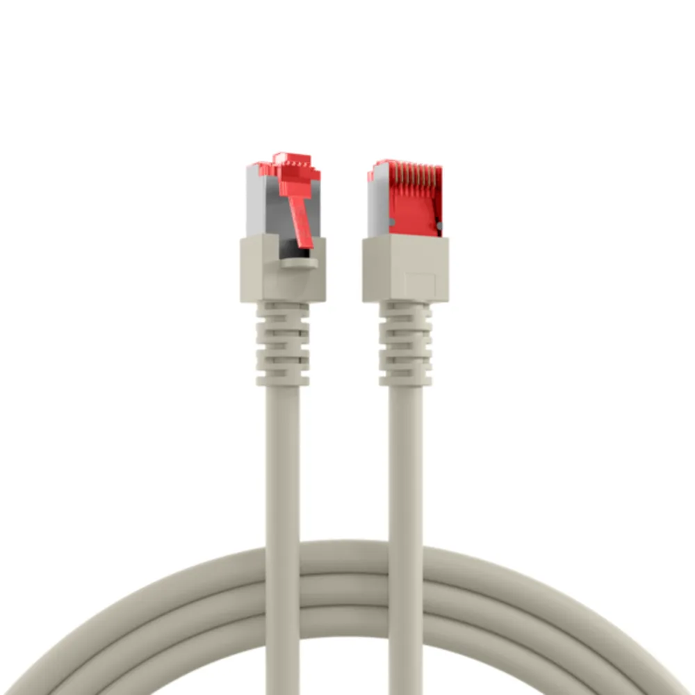 Patchkabel RJ45 Patchkabel Cat.6 S/FTP LSZH, 0,5m - 1 VPE = 10 Stï¿½ck van EFB Elektronik in Grijs – productfoto