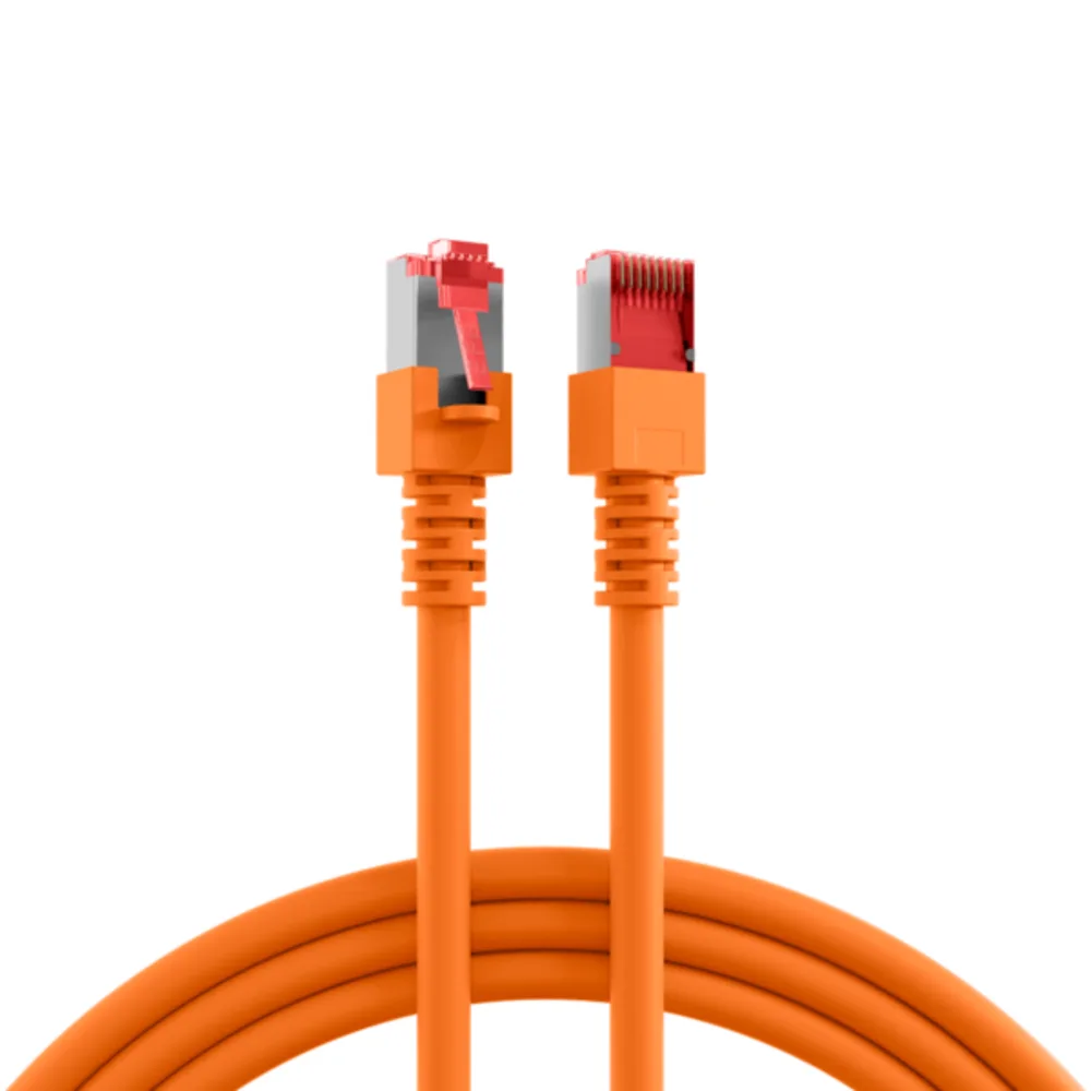 Patchkabel RJ45 Patchkabel Cat.6 S/FTP LSZH, 1,5m - 1 VPE = 10 Stï¿½ck van EFB Elektronik in Oranje – productfoto
