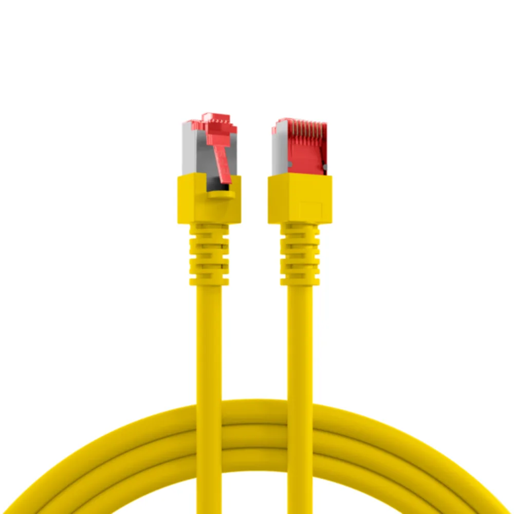Patchkabel RJ45 Patchkabel Cat.6 S/FTP LSZH, 1m - 1 VPE = 10 Stï¿½ck de EFB Elektronik en Jaune – photo produit