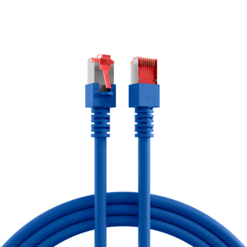 Patchkabel RJ45 Patchkabel Cat.6 S/FTP LSZH, 5m - 1 VPE = 10 Stï¿½ck van EFB Elektronik in Blauw – productfoto