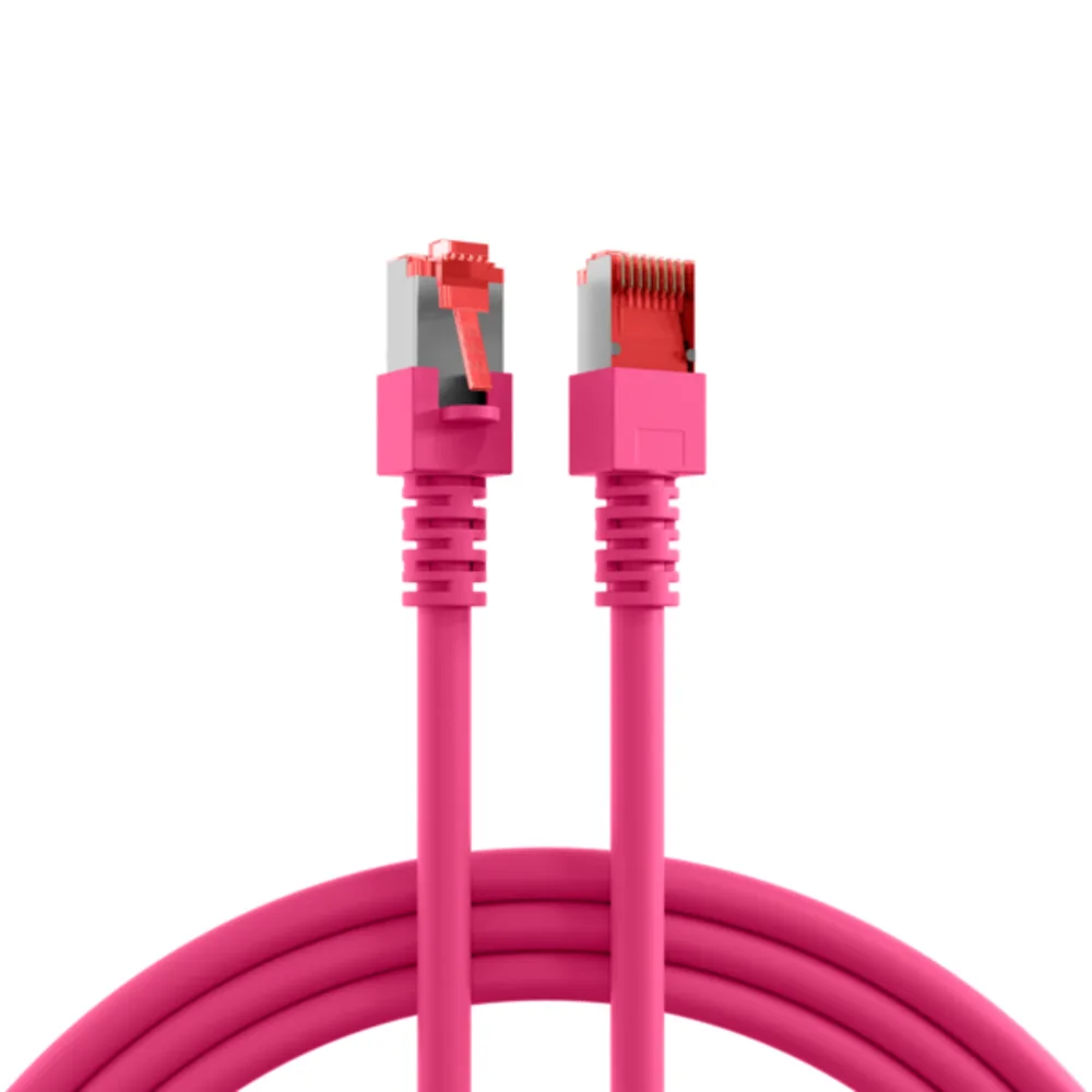 Patchkabel RJ45 Patchkabel Cat.6 S/FTP LSZH, magenta 15m - 1 VPE = 5 Stï¿½ck fra EFB Elektronik i Sonstige – produktbillede
