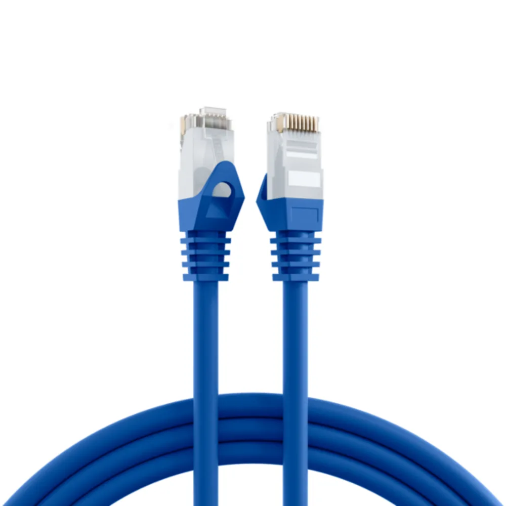 Patchkabel RJ45 Patchkabel Cat.6 U/UTP LSZH, CCA blau 0,5m - 1 VPE = 10 Stï¿½ck fra EFB Elektronik – produktbillede