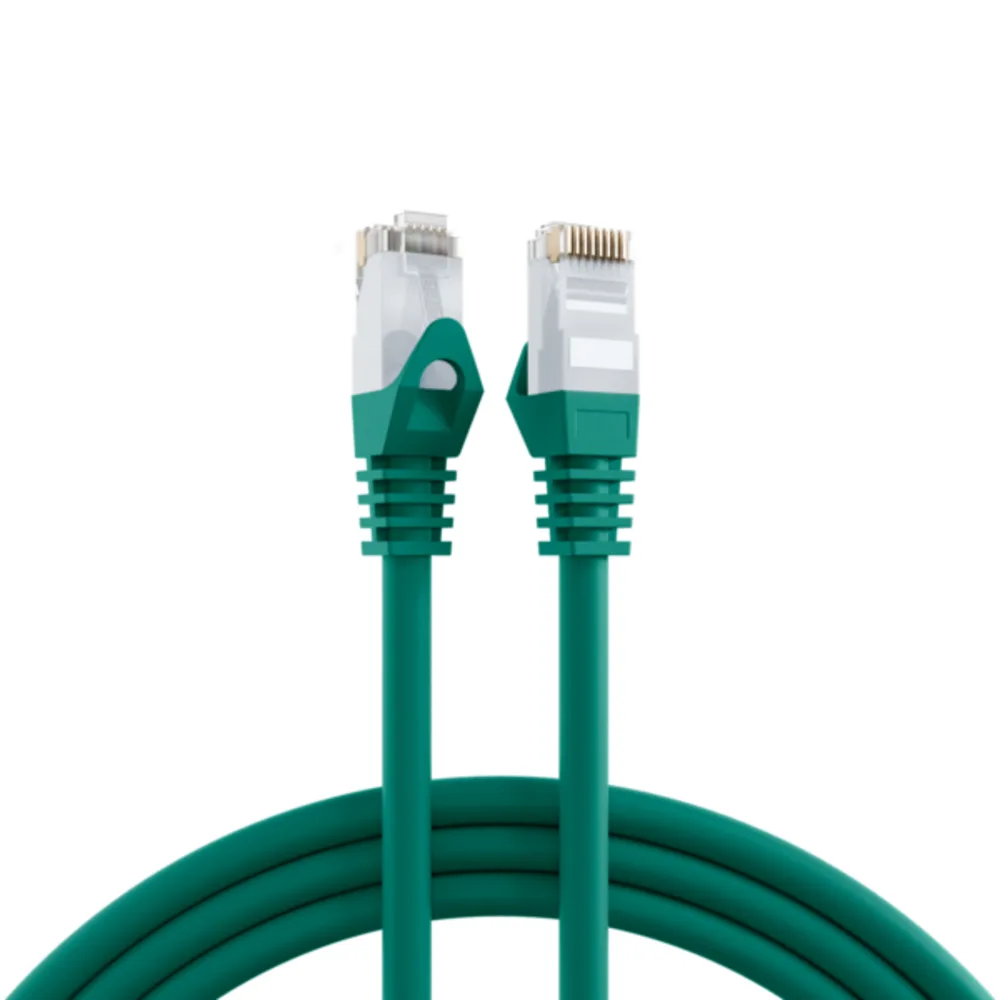 Patchkabel RJ45 Patchkabel Cat.6 U/UTP LSZH, CCA grün 2m - 1 VPE = 10 Stï¿½ck fra EFB Elektronik – produktbillede