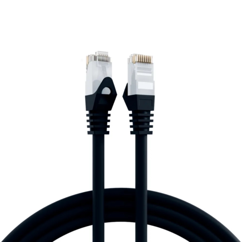 Patchkabel RJ45 Patchkabel Cat.6 U/UTP LSZH, CCA schwarz 1,5m - 1 VPE = 10 Stï¿½ck fra EFB Elektronik – produktbillede