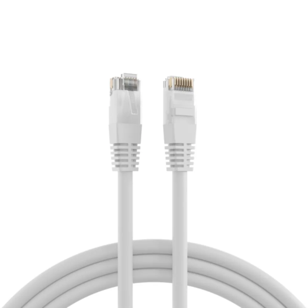 Patchkabel RJ45 Patchkabel Cat.6 U/UTP PVC, CCA 2m - 1 VPE = 10 Stï¿½ck från EFB Elektronik i Vit – produktbild