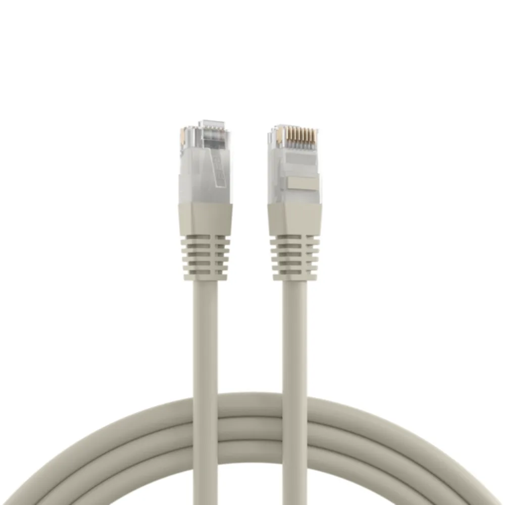 Patchkabel RJ45 Patchkabel Cat.6 U/UTP PVC, CCA 30m - 1 VPE = 5 Stï¿½ck fra EFB Elektronik i Grå – produktbillede