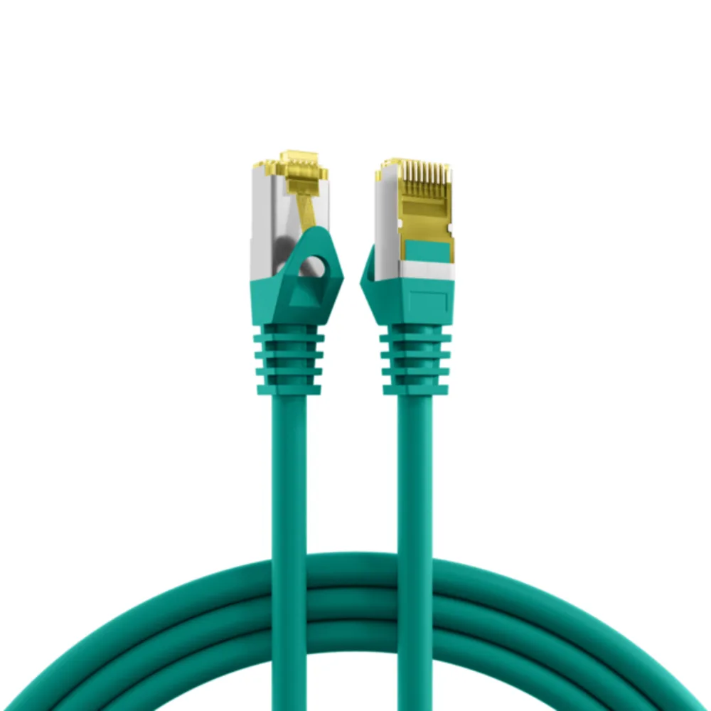 Patchkabel RJ45 Patchkabel Cat.6A S/FTP LSZH, Cat.7 Rohkabel grün 1m - 1 VPE = 10 Stï¿½ck de EFB Elektronik – photo produit