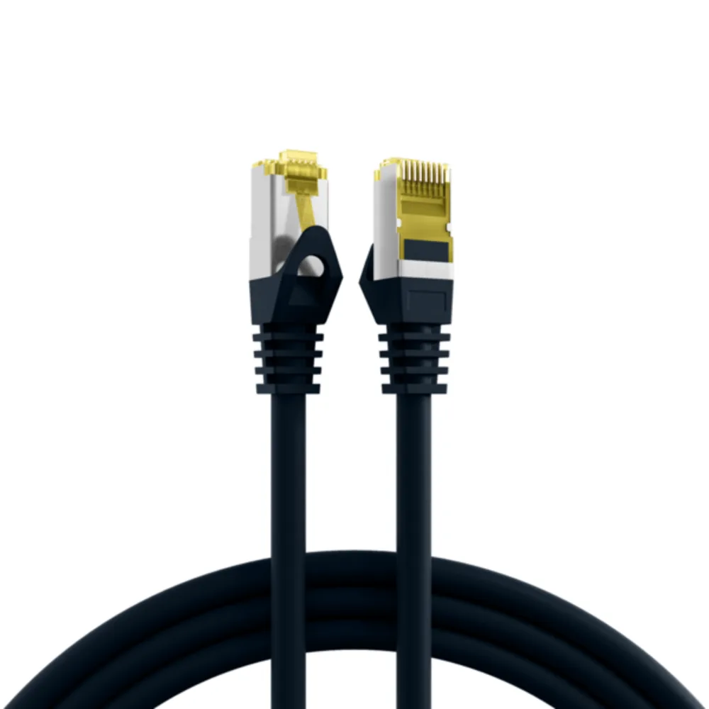 Patchkabel RJ45 Patchkabel Cat.6A S/FTP LSZH, Cat.7 Rohkabel schwarz 30m - 1 VPE = 5 Stï¿½ck fra EFB Elektronik – produktbillede