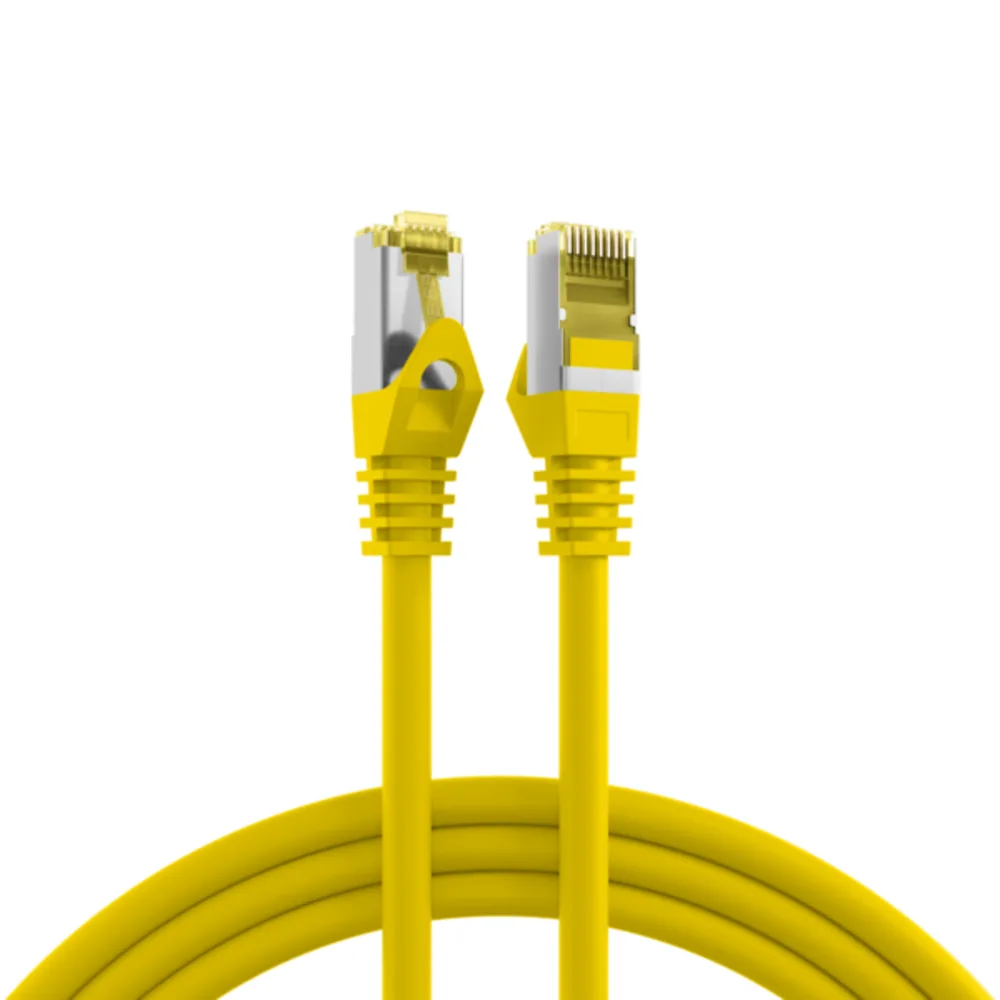 Patchkabel RJ45 Patchkabel Cat.6A S/FTP LSZH, Cat.7 Rohkabel gelb 25m - 1 VPE = 5 Stï¿½ck von EFB Elektronik – Produktfoto