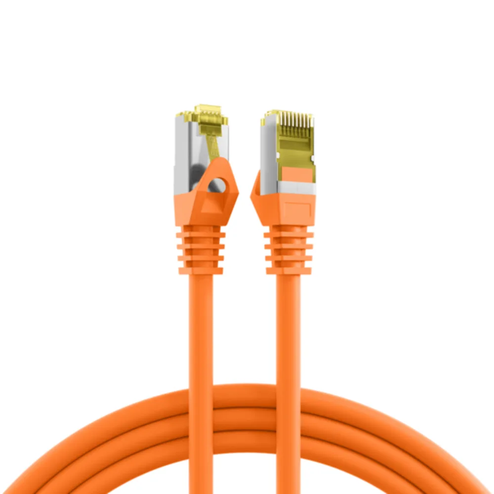 Patchkabel RJ45 Patchkabel Cat.6A S/FTP LSZH, Cat.7 Rohkabel orange 20m - 1 VPE = 5 Stï¿½ck van EFB Elektronik – productfoto