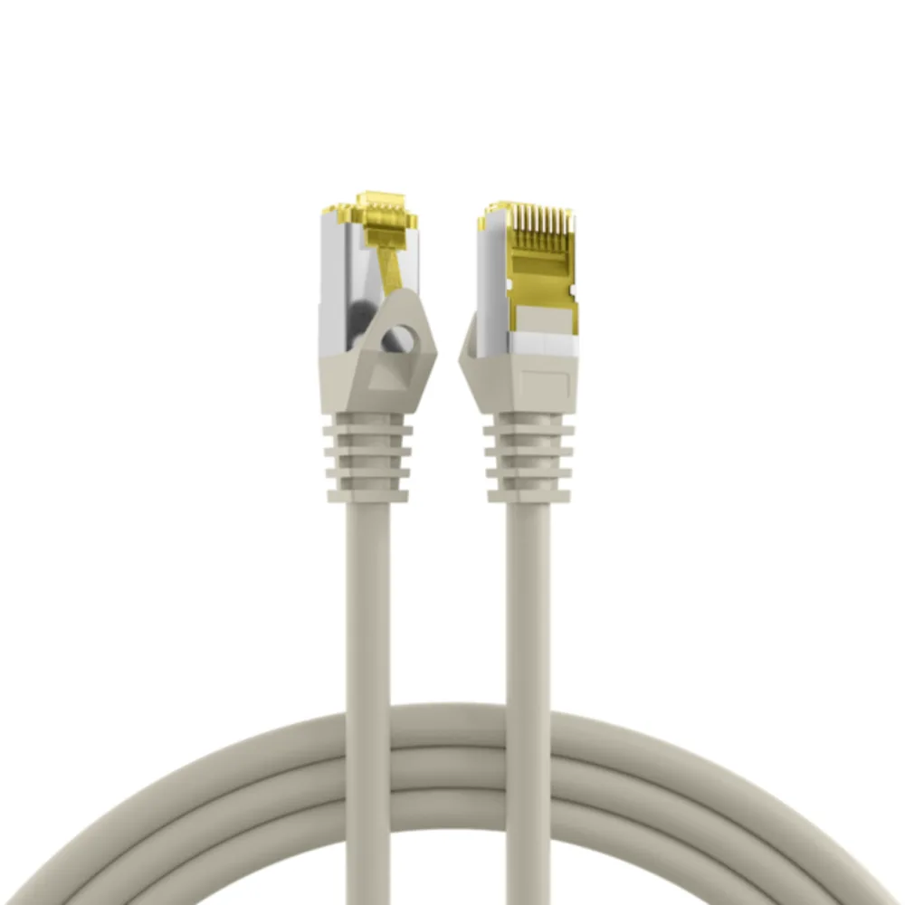 Patchkabel RJ45 Patchkabel Cat.6A S/FTP LSZH, Cat.7 Rohkabel grau 3m - 1 VPE = 10 Stï¿½ck von EFB Elektronik – Produktfoto