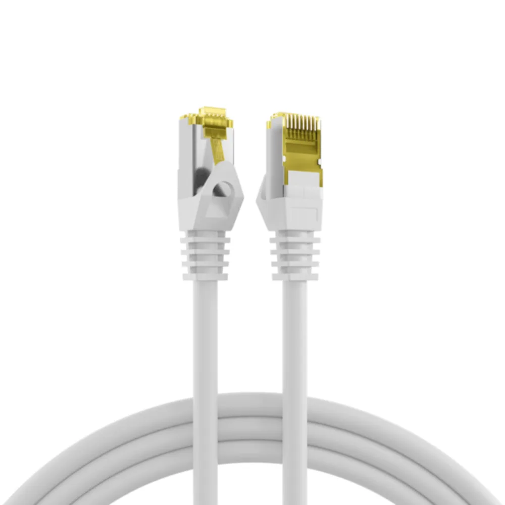 Patchkabel RJ45 Patchkabel Cat.6A S/FTP LSZH, Cat.7 Rohkabel weiß 7,5m - 1 VPE = 10 Stï¿½ck de EFB Elektronik – photo produit