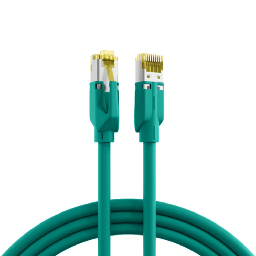 Patchkabel RJ45 Patchkabel Cat.6A S/FTP LSZH, Dätwyler 7702 TM31 grün 7,5m - 1 VPE = 5 Stï¿½ck van EFB Elektronik – productfoto