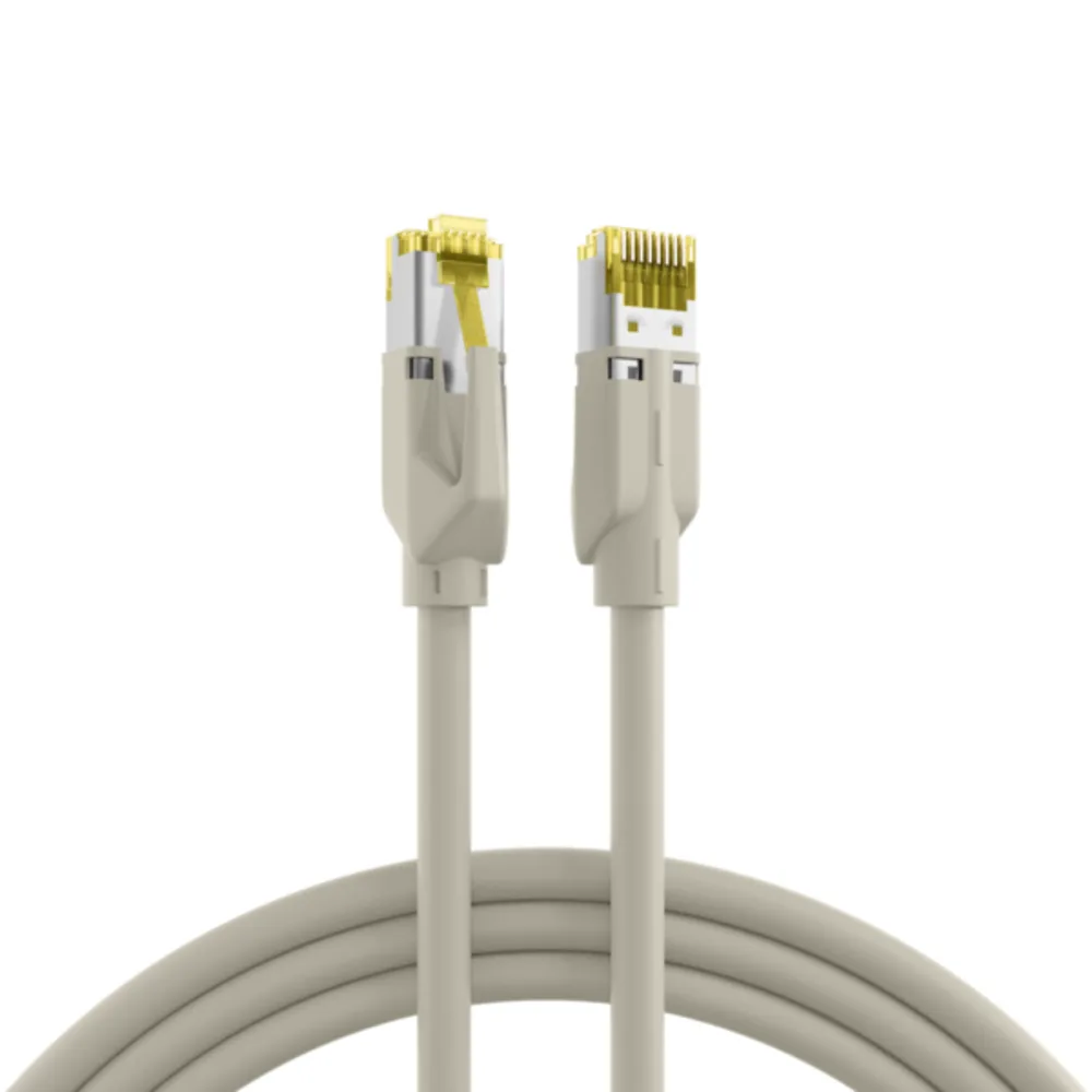 Patchkabel RJ45 Patchkabel Cat.6A S/FTP LSZH, Dätwyler 7702 TM31 grau 5m - 1 VPE = 5 Stï¿½ck van EFB Elektronik – productfoto