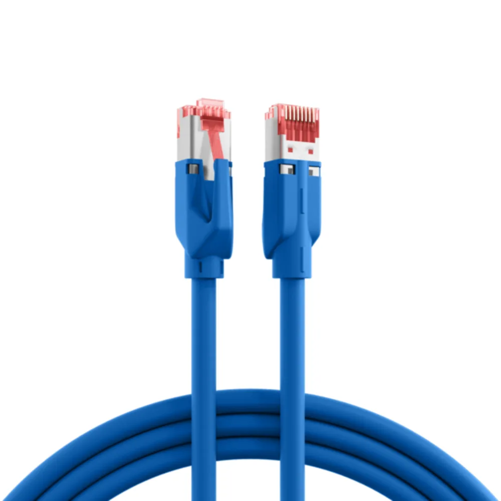 Patchkabel RJ45 Patchkabel Cat.6A S/FTP LSZH, Draka UC900 TM21 20m - 1 VPE = 20 Stï¿½ck fra EFB Elektronik i Blå – produktbillede