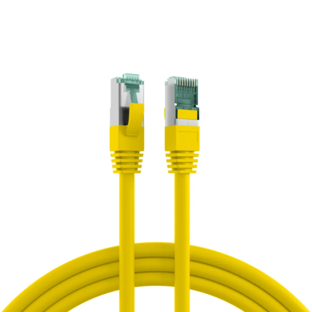 Patchkabel RJ45 Patchkabel Cat.6A S/FTP LSZH, gelb 1m - 1 VPE = 10 Stï¿½ck von EFB Elektronik – Produktfoto